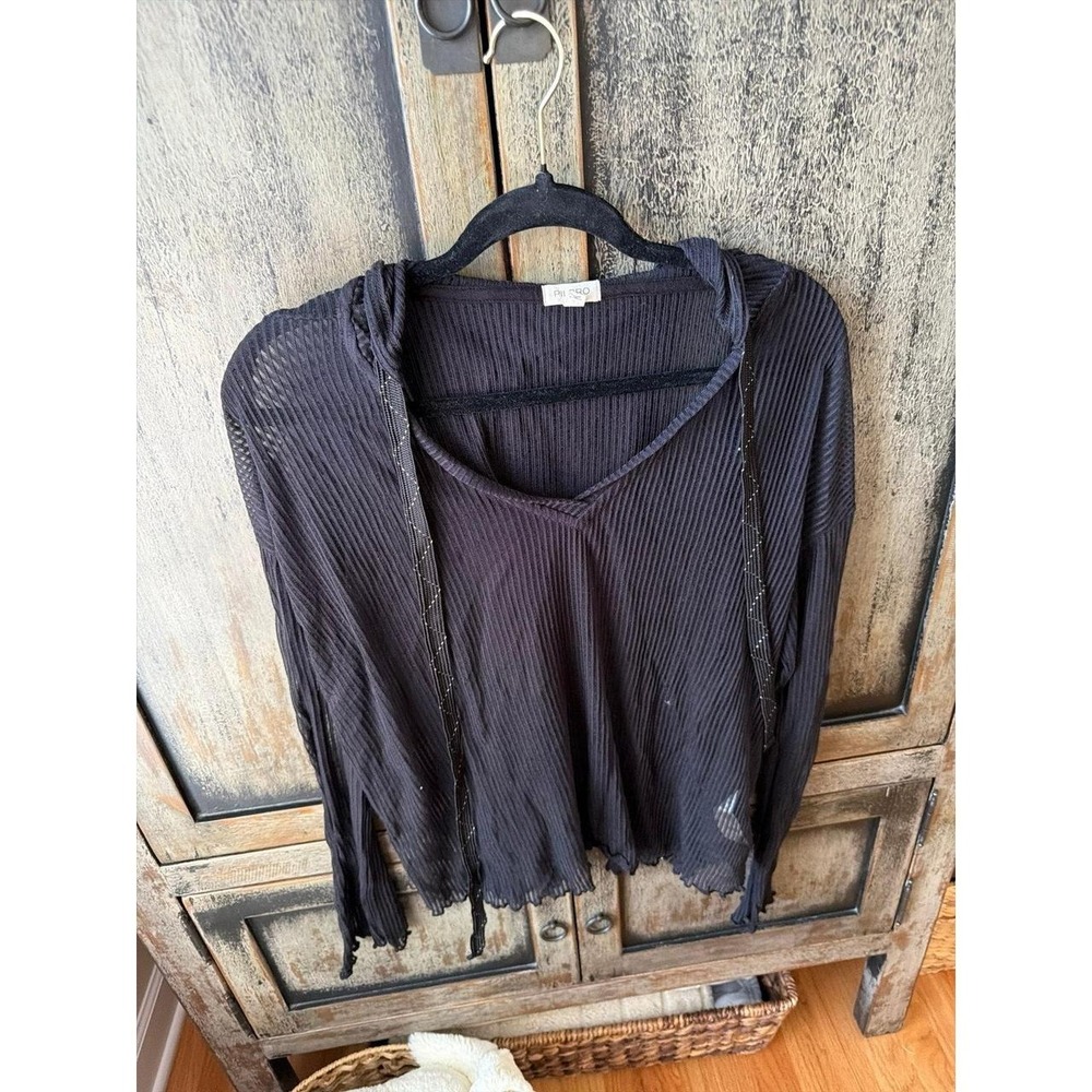 Pilcro Moira Knit Pullover black women's XL